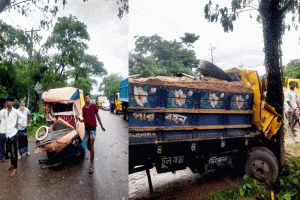 জৈন্তাপুরে ট্রাক-লেগুনা মুখোমুখি সংঘর্ষ, শিশুসহ আহত ২