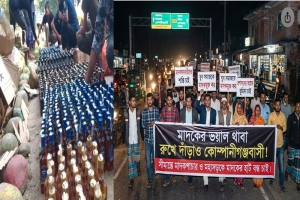 কোম্পানীগঞ্জে মদকের ভয়াল বিস্তার,মহাসড়কেই বসে মাদকের হাট